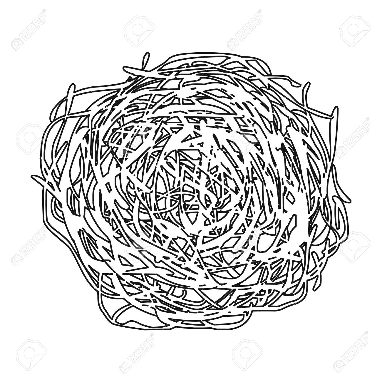 1300x1300 Tumbleweed Icon Outline. Singe Western Icon From The Wild West