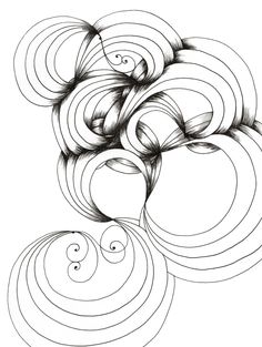 236x313 Zentangle, Curves, Zen, Easy, Illustration, Markers, Black