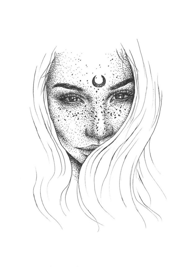 610x862 Cute Drawings Girls Pics For Eva Drawings