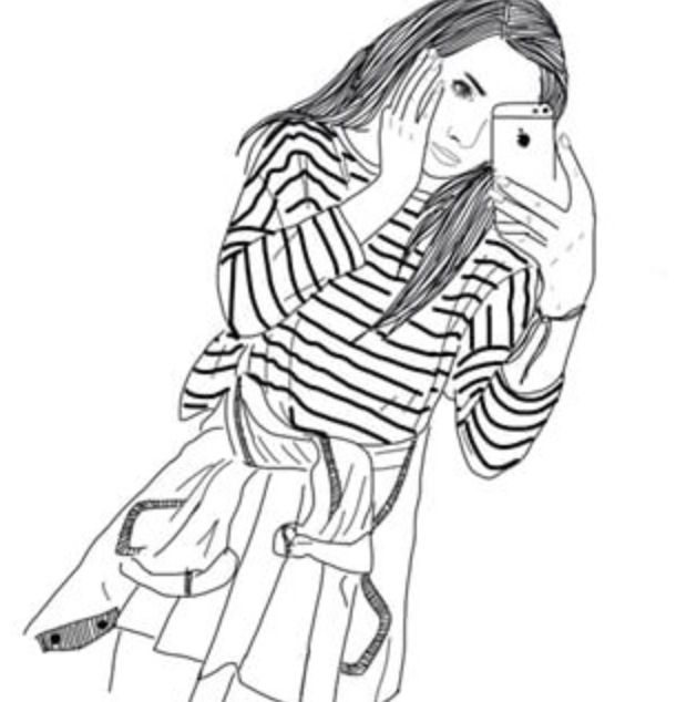 629x634 Drawn Girl Grunge