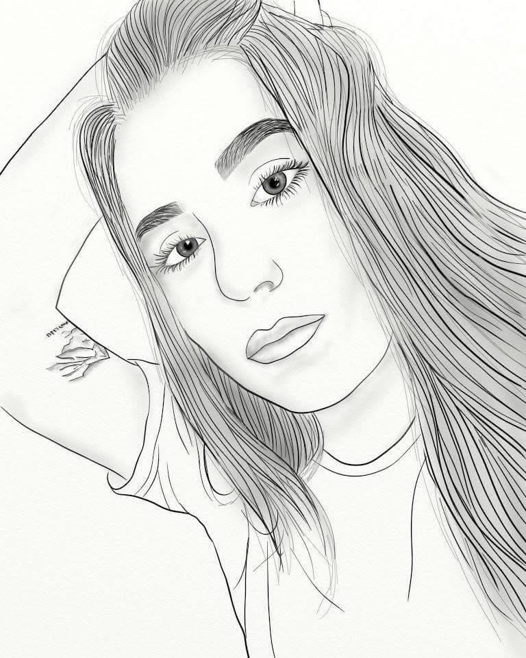 768x960 Girl Outline Hashtag Images On Tumblr