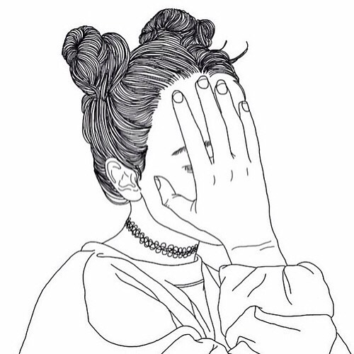 500x500 Tumblr Outline Drawing Blackandwhite On Instagram