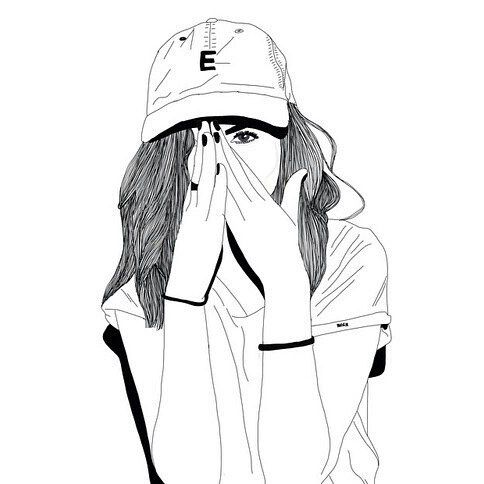 484x484 Gallery Tumblr Outlines Girl,