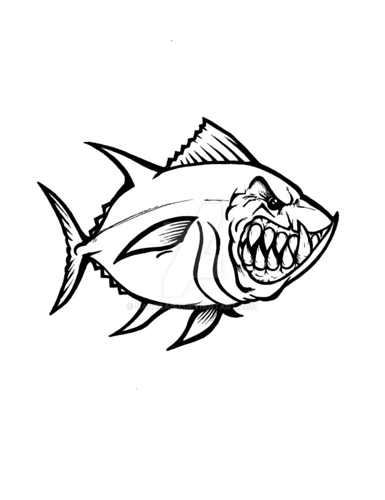 784x1018 Angry Tuna For Decal By Harosais1