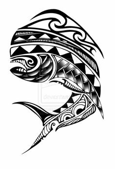 236x346 Tuna Fish Skeleton Tattoo Images