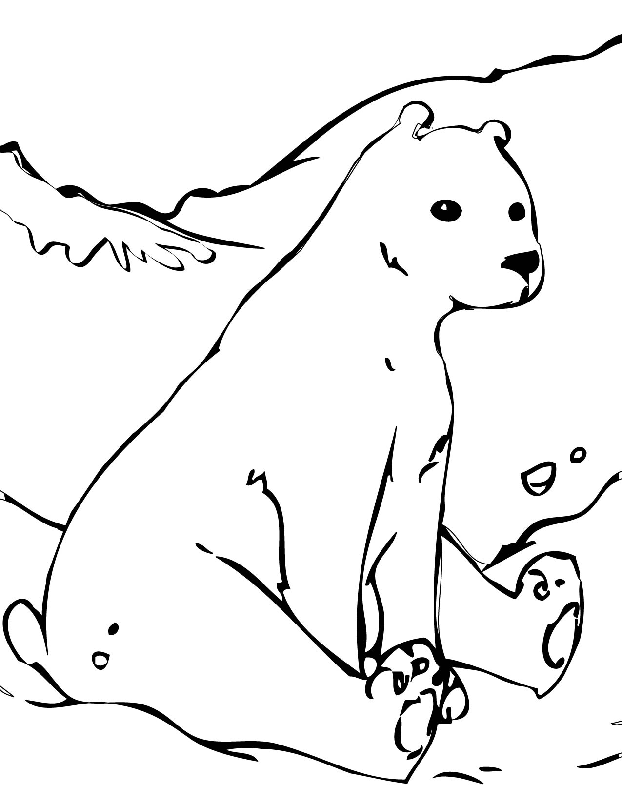 1275x1650 Bear Coloring Pages 2 Kids