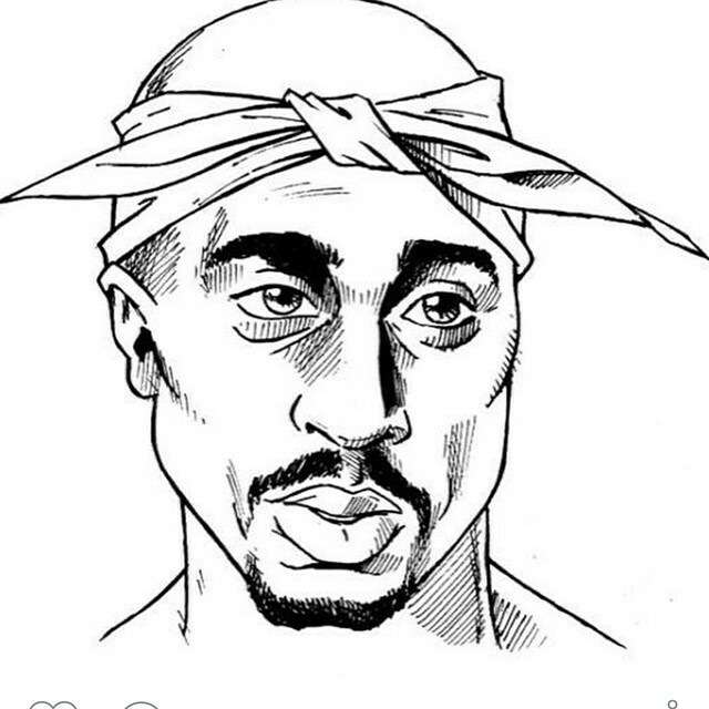 Tupac Drawing at GetDrawings | Free download