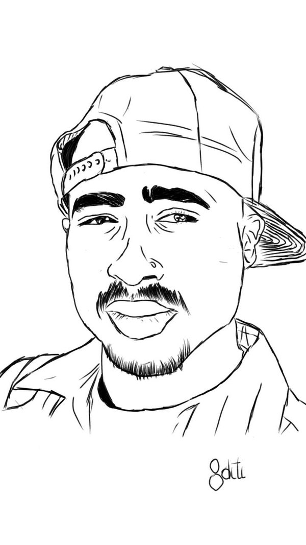 Tupac Drawing at GetDrawings | Free download
