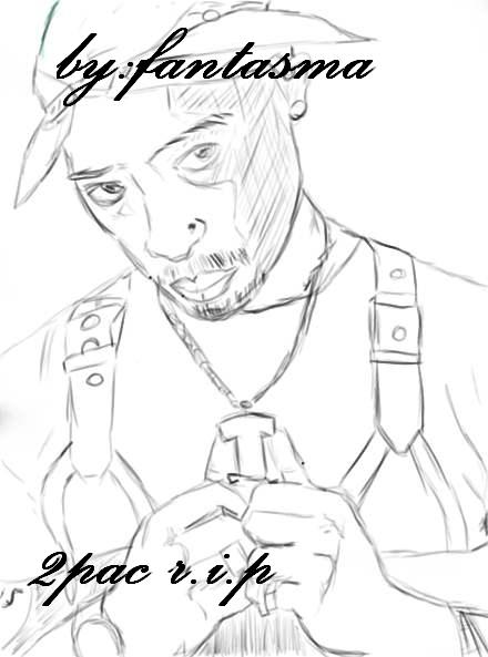 440x593 Tupac R.i.p By Ghost 187