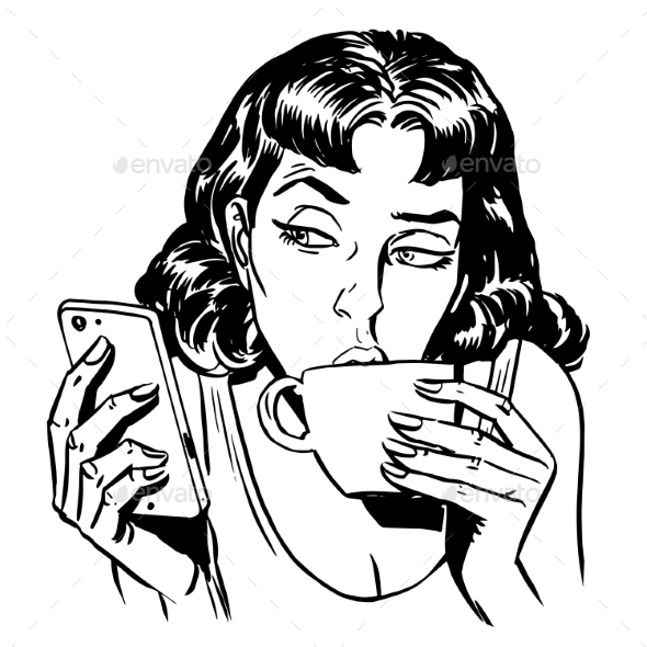 590x590 Morning Girl Coffee Tea Phone Morning Girl, Teas And Phone