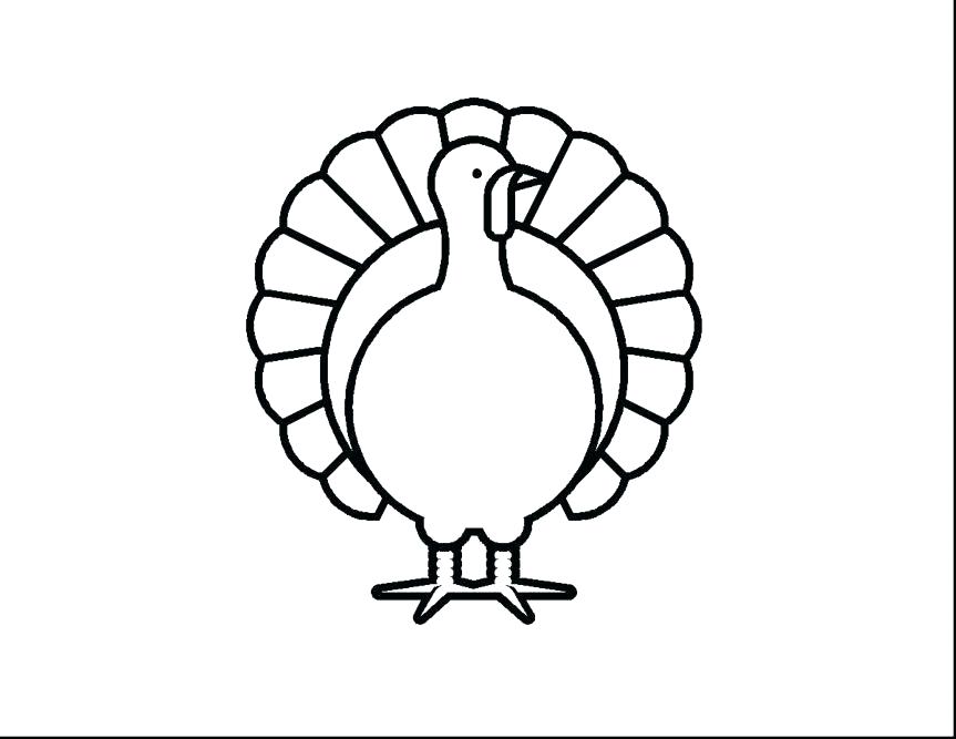 863x667 Cooked Turkey Coloring Pages Happy Thanksgiving Turkey Coloring