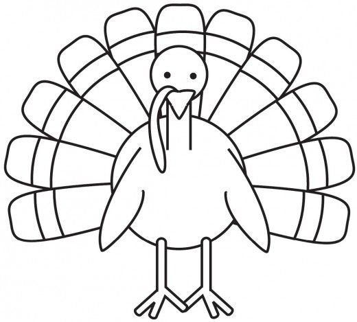 520x469 Turkey Drawing, Turkey Coloring Pages And Coloring Pages For Kids