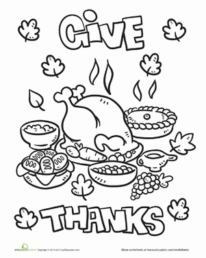 301x378 Thanksgiving Dinner Worksheet