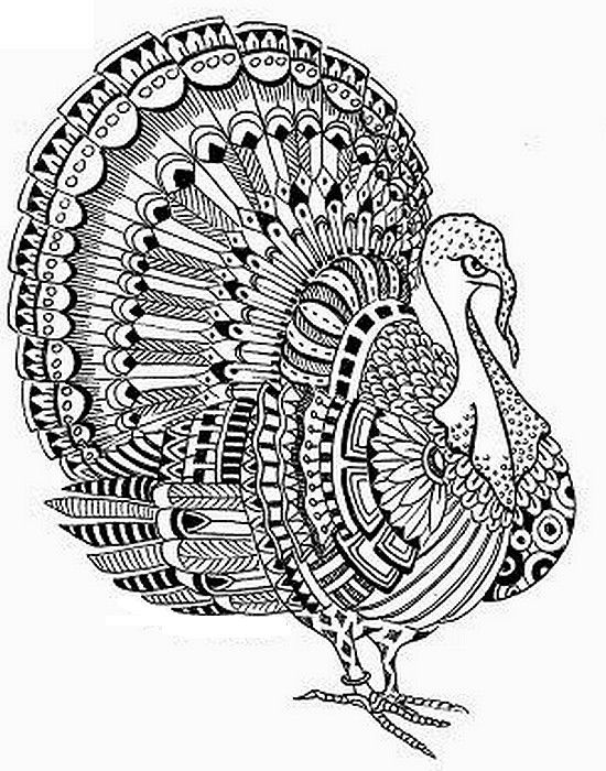 550x700 Thanksgiving Coloring Pages Hard Free Printable Difficult Grown Up