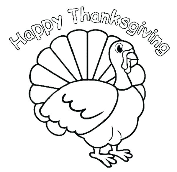 600x583 Mesmerizing Thanksgiving Turkey Coloring Page 39 For Download