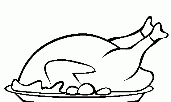 554x330 Thanksgiving Drawing Roast Turkey Thanksgiving Blessings