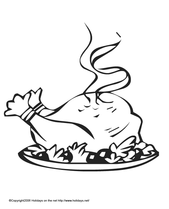 565x700 Cooked Turkey Drawing Free Download