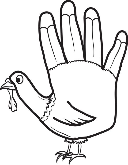 546x700 Free Printable Turkey Coloring Page For Kids