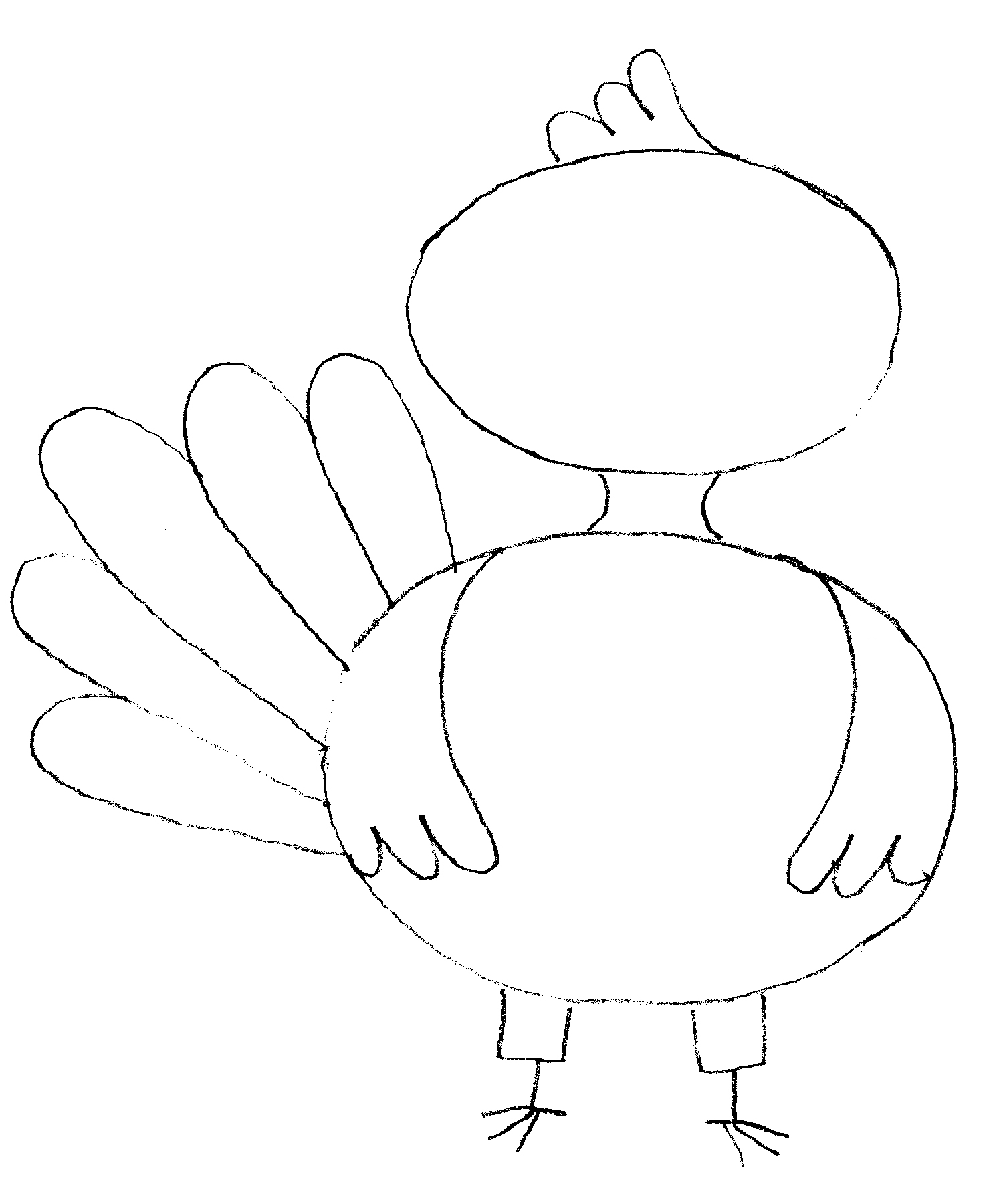 1500x1800 How To Draw A Turkey