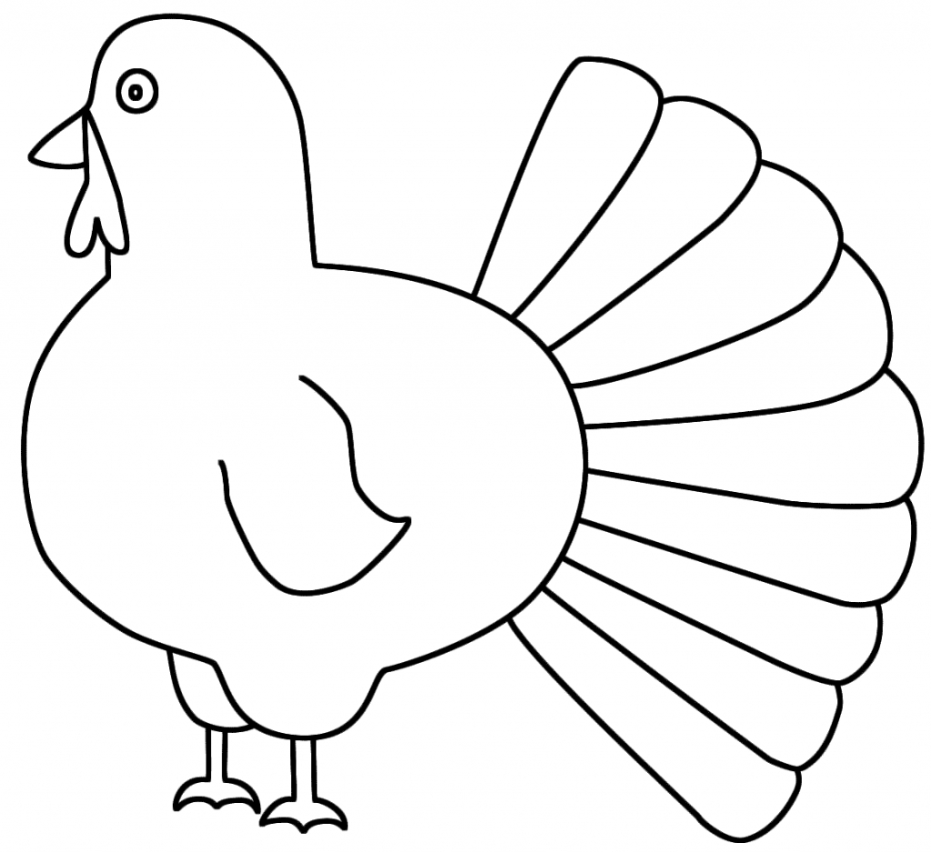 1024x938 Simple Turkey Drawing Simple Turkey Drawing