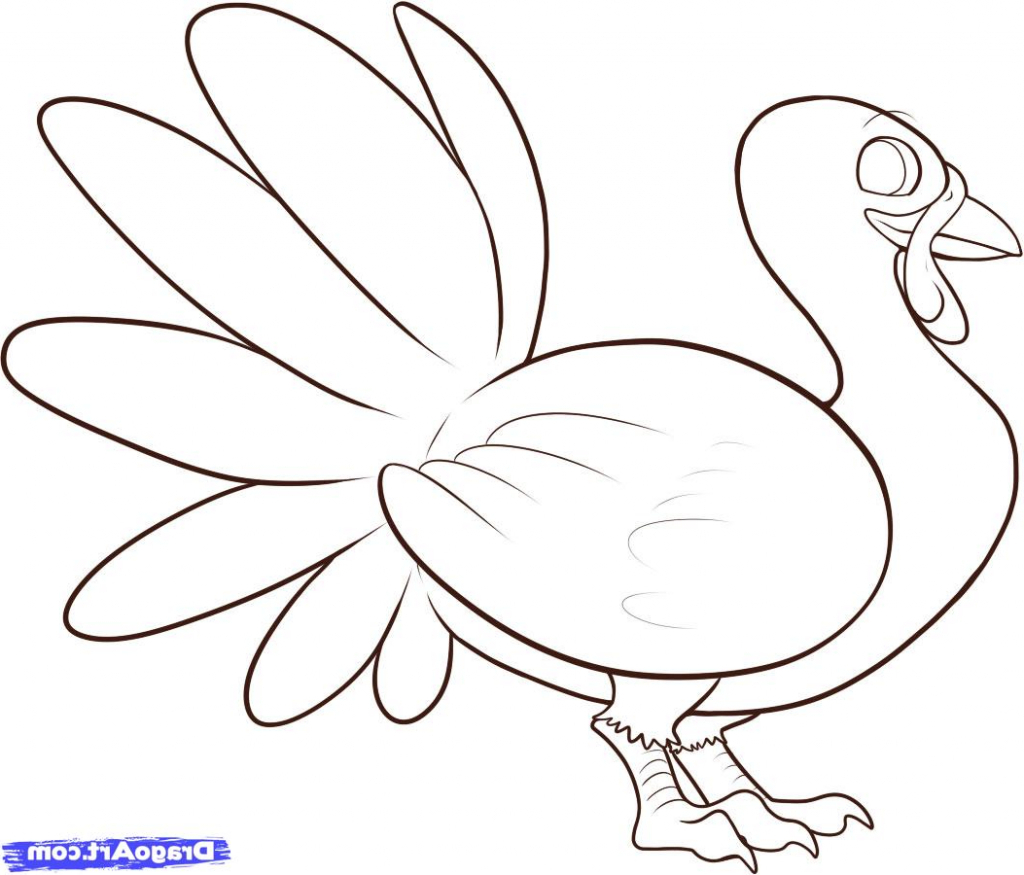 1024x875 Simple Drawing Of A Turkey