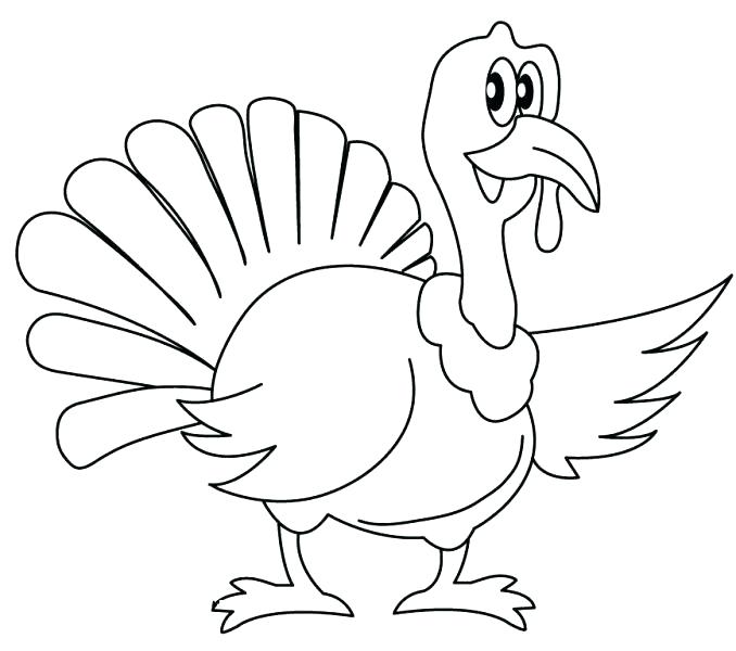 678x600 Minimalist Turkey Coloring Page New Free Pages Easy For Colored