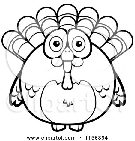 450x470 Royalty Free (Rf) Clipart Illustration Of Turkey Bird Doing