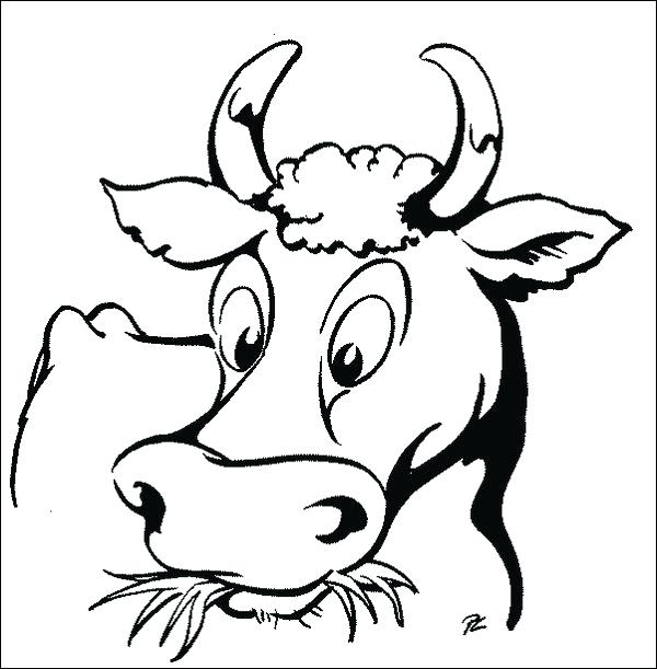 600x611 Coloring Page Cow Cow Printable Coloring Pages Download Cattle