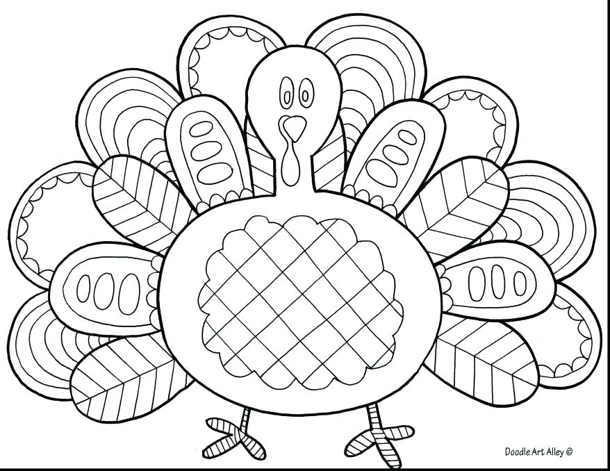 878x678 Turkey Feather Coloring Page Coloring Design A Turkey Color