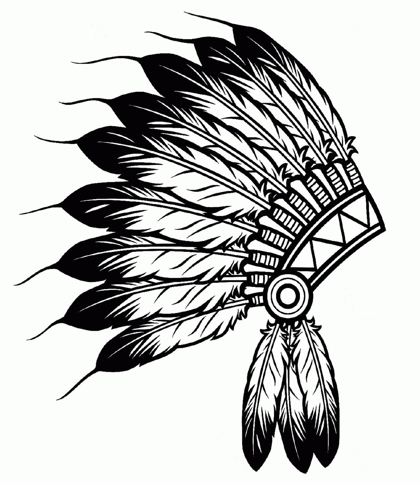 1400x1616 Native American Feathers Hat Coloring Page Kemyetta.shaw