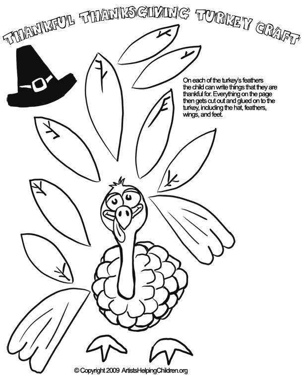 611x756 Thanksgiving Turkey Paper Doll Crafts Activity Coloring Pages