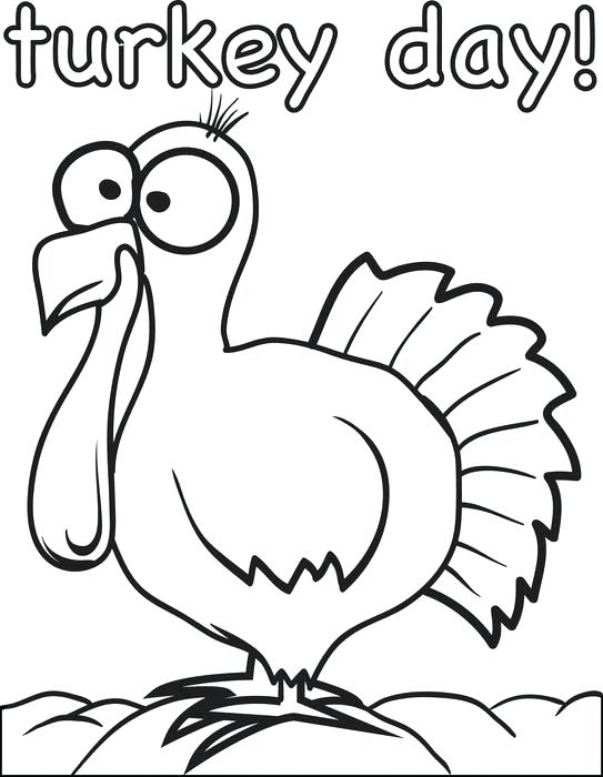 543x700 Turkey Coloring Pages Free Printable Free Printable Turkey