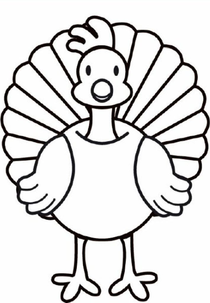 710x1024 Turkey Coloring Pages Printable Coloring Pages For Kids Easy