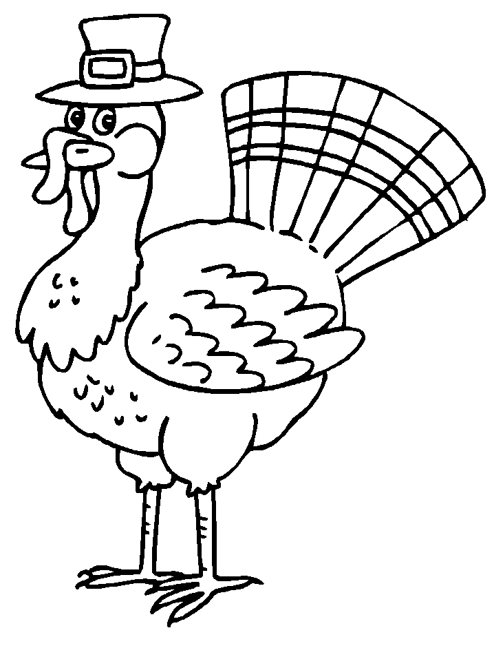 718x957 Turkey Drawing For Kids