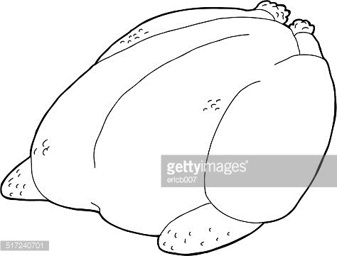 474x361 Whole Turkey Outline Premium Clipart