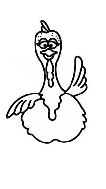 215x382 How To Draw A Domestic Turkey, Easy Step By Step Drawing Tutorial