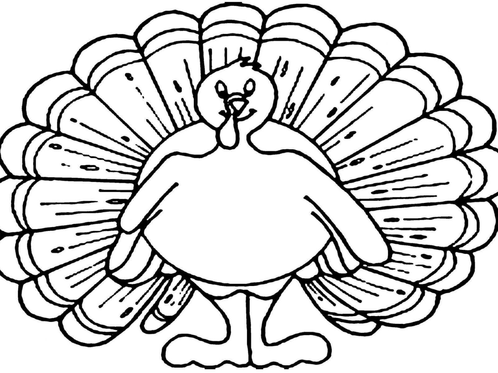 1600x1200 Coloring Pages Draw A Thanksgiving Turkey