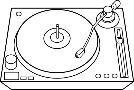 550x369 Turntable Clip Art By Jzielinski Images Clip Art