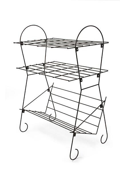 437x600 Minimalistic Black Wire Record Player Stand