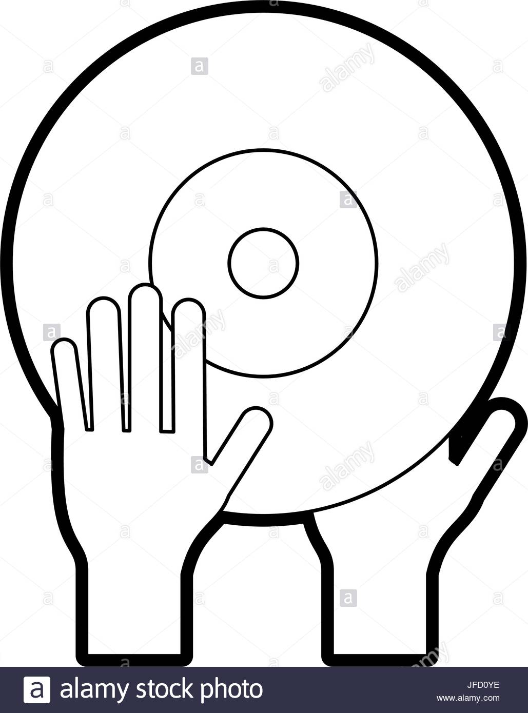 1029x1390 Turntable Music Hand Stock Vector Art Amp Illustration, Vector Image