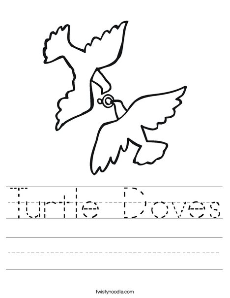 468x605 Turtle Doves Worksheet