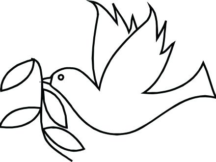 440x330 Classy Dove Coloring Page Image Home Accidental How To Draw A Best