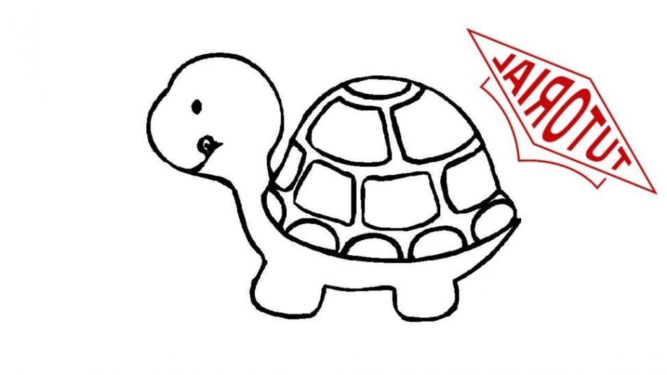 974x548 Coloring Pages Simple Turtle Drawings Coloring Pages Simple