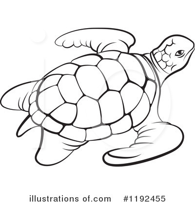 400x420 Monochrome Clipart Turtle