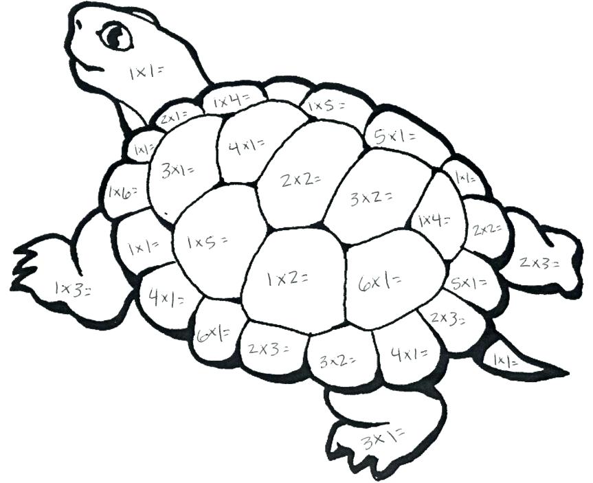 863x703 Coloring Pages Of A Turtle Print Sea Turtle Coloring Page In Full