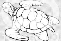 200x135 Best Free Sea Turtle Outline Vector Pictures