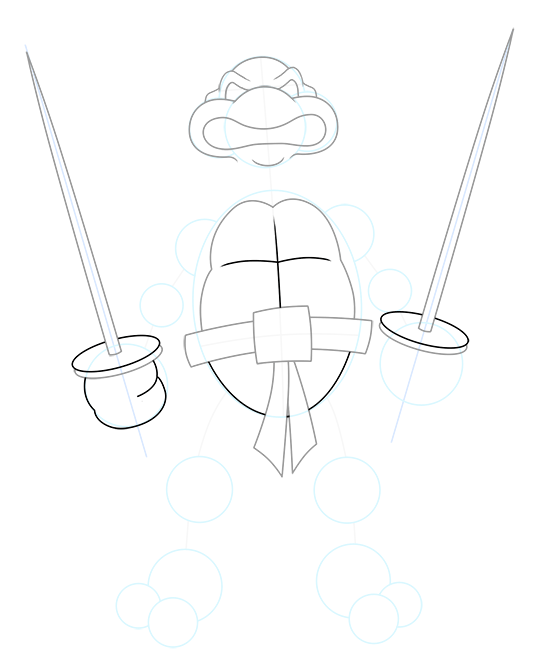 540x664 How To Draw A Ninja Turtle