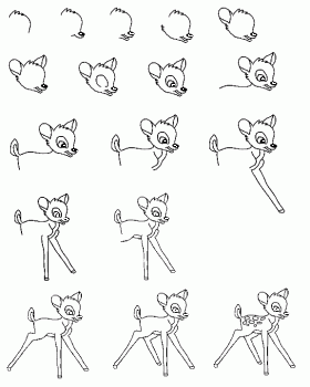 280x350 How To Draw Draw Bambi