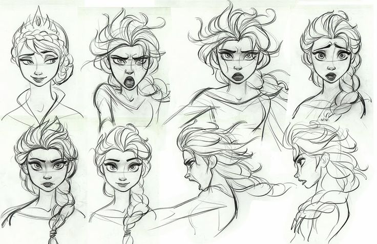 736x476 Elsa Concept Art From Fronzen