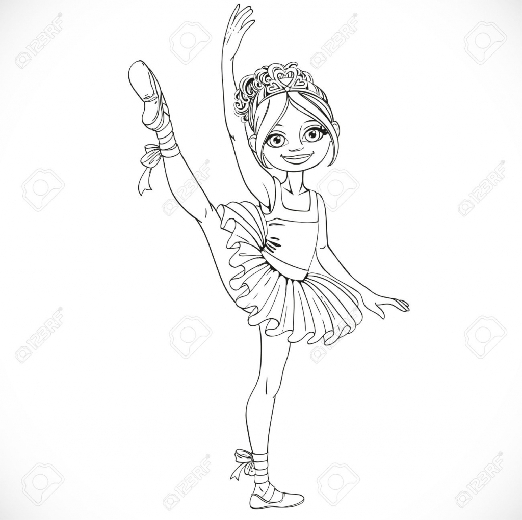 1024x1021 How To Draw A Ballet Girl How To Draw A Ballerina Tutu